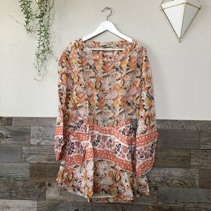 Free People Silver Sun Open Back Dress Size S